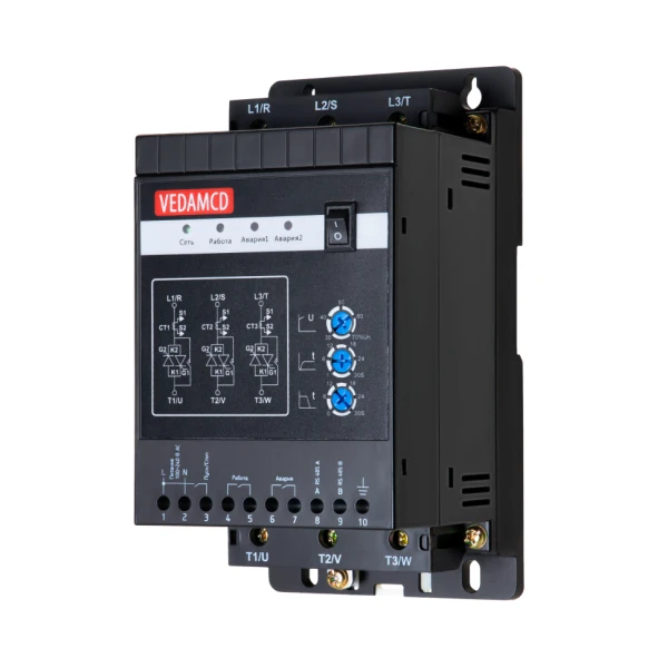 Устройство плавного пуска VEDA MCD1- MCD13102-VM-10-PK55-0003-S2-CV2-B