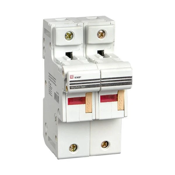 Предохранитель-разъединитель для ПВЦ 10x38 2P (с индикацией) EKF