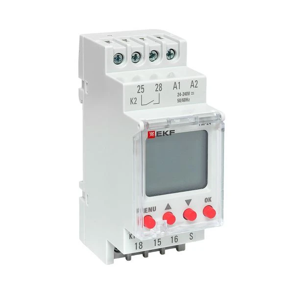 Реле времени многофункциональное с дисплеем ТМ-24 EKF