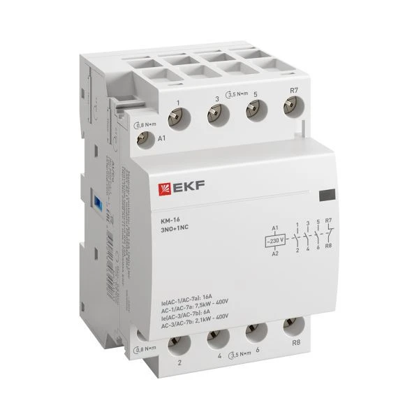Контактор модульный КМ 16А 3NО+NC (3 мод,) EKF PROxima
