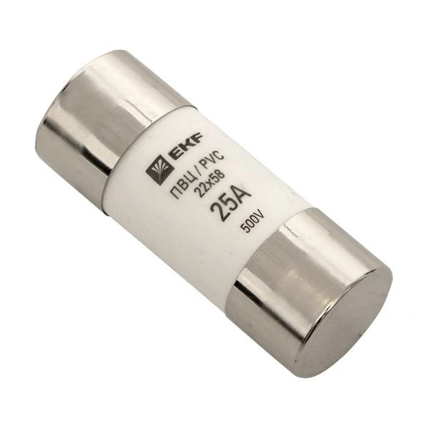 Плавкая вставка цилиндрическая ПВЦ (22x58) 25А EKF