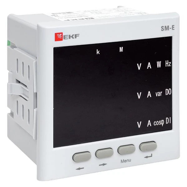 Многофункциональный измерительный прибор SM-Е с реле на панель 96x96 (квадратный вырез) EKF (без поверки)
