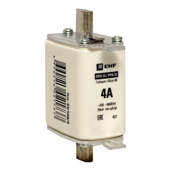 Плавкая вставка ППН-33 160/ 4А габарит 00 EKF