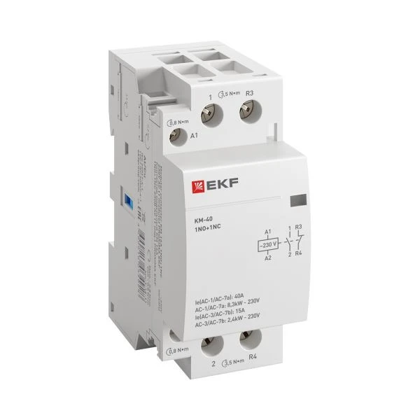 Контактор модульный КМ 40А NО+NC (2 мод,) EKF PROxima