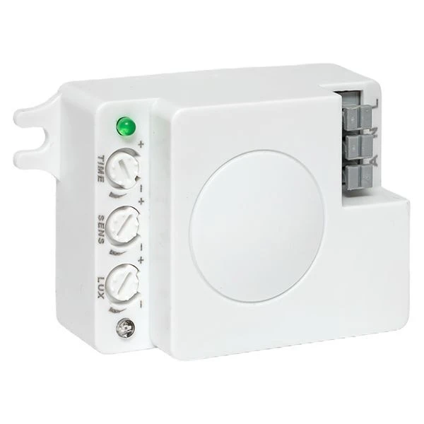 Микроволновый датчик движения белый 1200Вт 360гр, до 10м IP20 MW-706 EKF