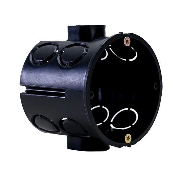 Коробка установочная КМТ-010-060 со стыковочными узлами для твердых стен (71x62) розничный стикер EKF