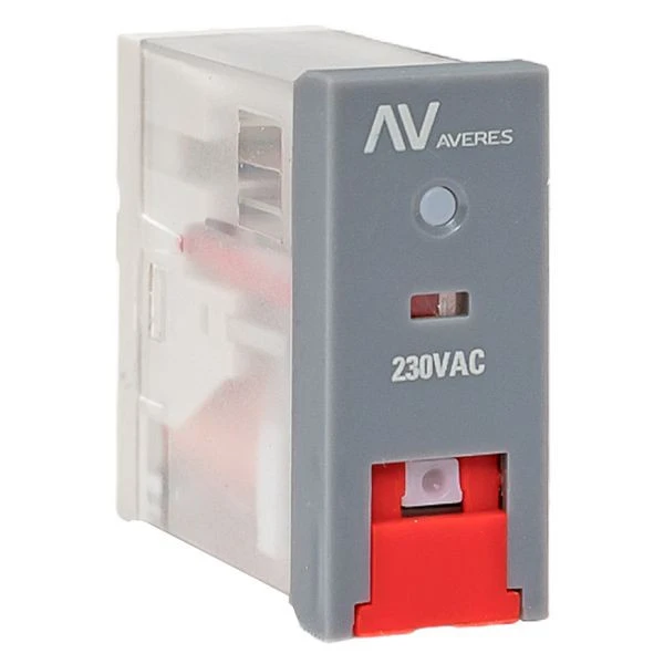 Реле промежуточное с кнопкой и мех, Индикацией RPAt 25/1 12A 230В AC EKF AVERES