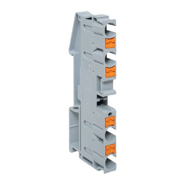 Клемма Push-in 6 мм2 4 вывода серая EKF