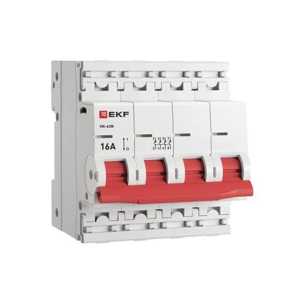 Выключатель нагрузки 4P 16А ВН-63N EKF PROxima