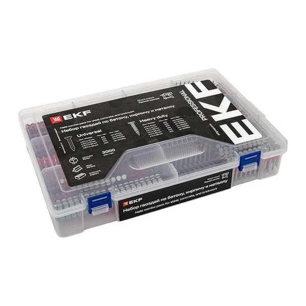 Пристрелочный набор № 1 гвоздей по бетону, кирпичу и металлу EKF