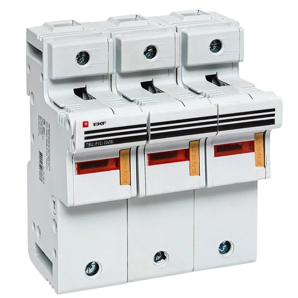 Предохранитель-разъединитель для ПВЦ 22x58 3P (с индикацией) EKF