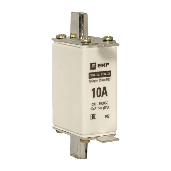 Плавкая вставка ППН-33 100/ 10А габарит 00С EKF