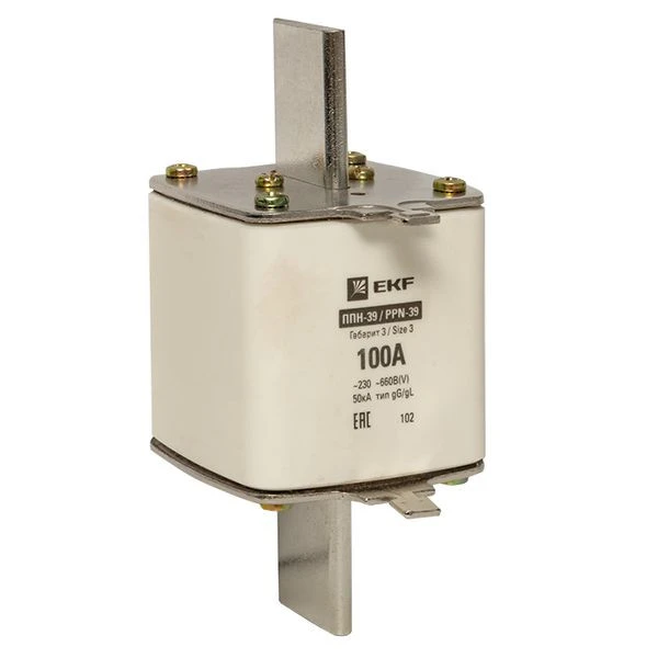 Плавкая вставка ППН-39 630/100А габарит 3 EKF