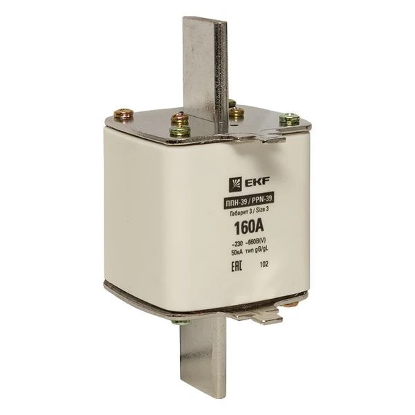 Плавкая вставка ППН-39 630/160А габарит 3 EKF