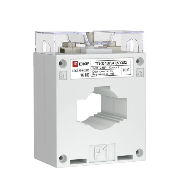 Трансформатор тока ТТЕ-30-100/5А mini класс точности 0,5 EKF PROxima