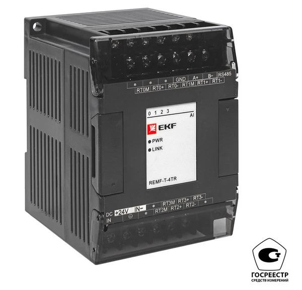 Модуль ввода термосопротивлений REMF 4 PRO-Logic EKF (с поверкой)