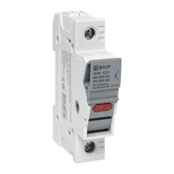 Предохранитель-разъединитель DF 10x38 1Р (тип ПВЦ) EKF