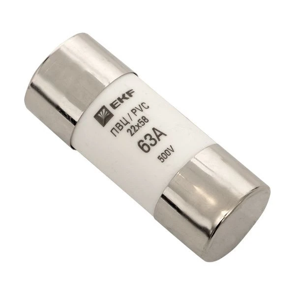 Плавкая вставка цилиндрическая ПВЦ (22x58) 63А EKF