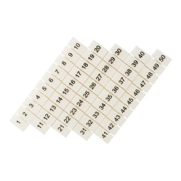 Маркеры для UT/ST/Push-in 6 с нумерацией 1-50 (100 шт,) EKF