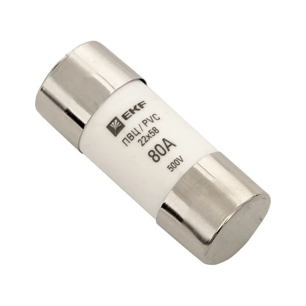 Плавкая вставка цилиндрическая ПВЦ (22x58) 80А EKF