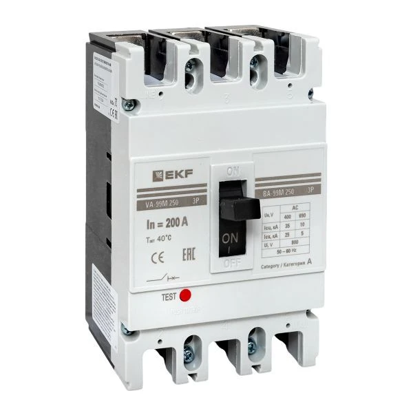 Выключатель автоматический ВА-99М 250/200А 3P 35кА EKF