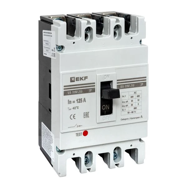 Выключатель автоматический ВА-99М 250/125А 3P 35кА EKF