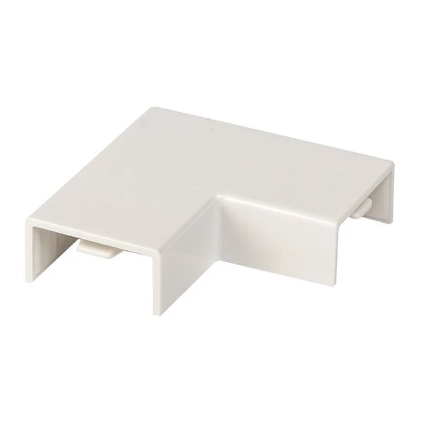 Поворот 90 гр, (20x10) (4 шт) белый EKF-Plast