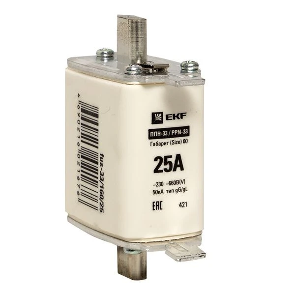 Плавкая вставка ППН-33 160/ 25А габарит 00 EKF