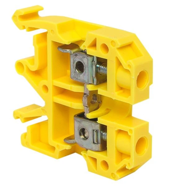 Клемма проходная винтовая JXB 2,5 мм2 желтая EKF