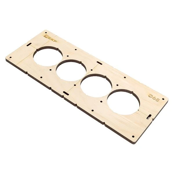 Шаблон для подрозетников c 4 отв, диам, 68 мм EKF Expert