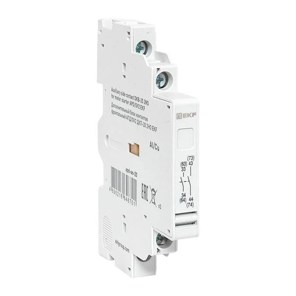 Дополнительный блок контактов боковой АПД/GV2 ДКП-20 2НО EKF