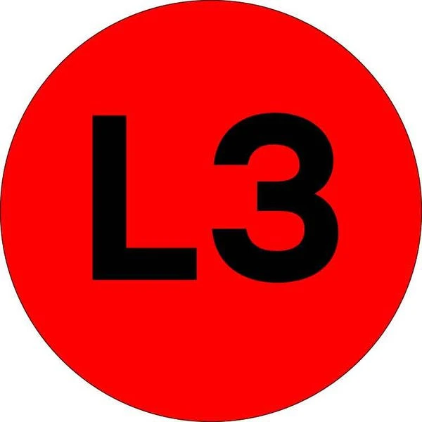 Наклейка "L3" d=20 EKF PROxima