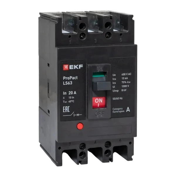 Автоматический выключатель LS63 15кА 3P 32А ProPact EKF