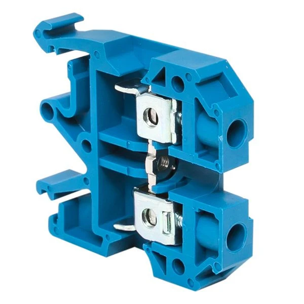 Клемма проходная винтовая JXB 6 мм2 синяя EKF
