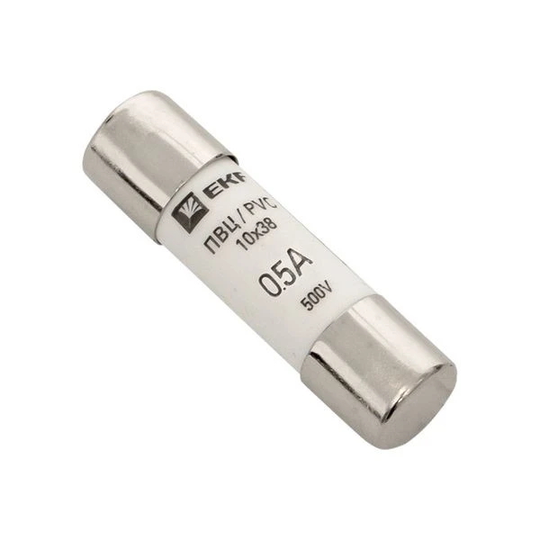Плавкая вставка цилиндрическая ПВЦ (10x38) 0,5А EKF