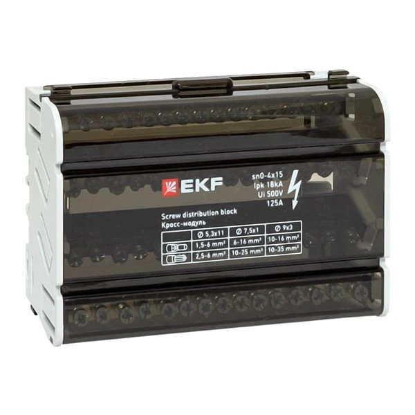 Шина нулевая в корпусе (4x15) EKF PROxima