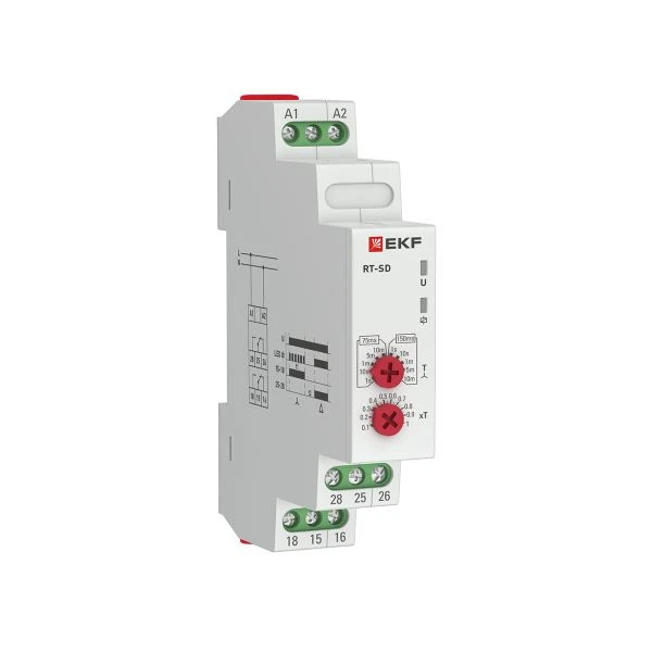 Реле времени (для двигателей "звезда-треугольник") RT-SD 12-240В EKF PROxima