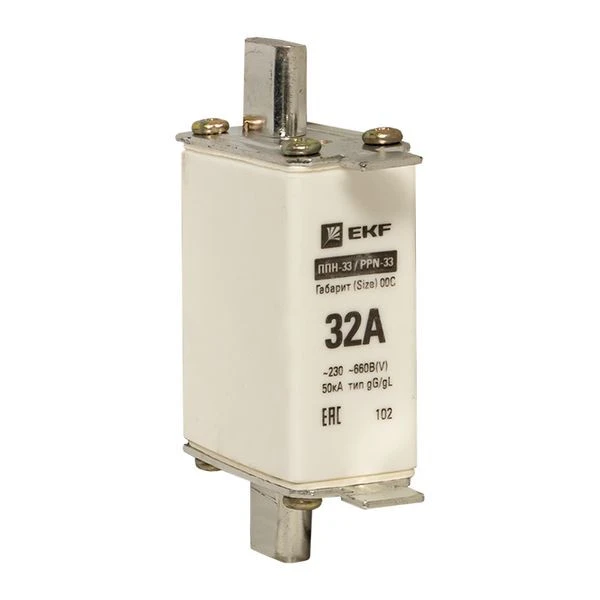 Плавкая вставка ППН-33 100/ 32А габарит 00С EKF
