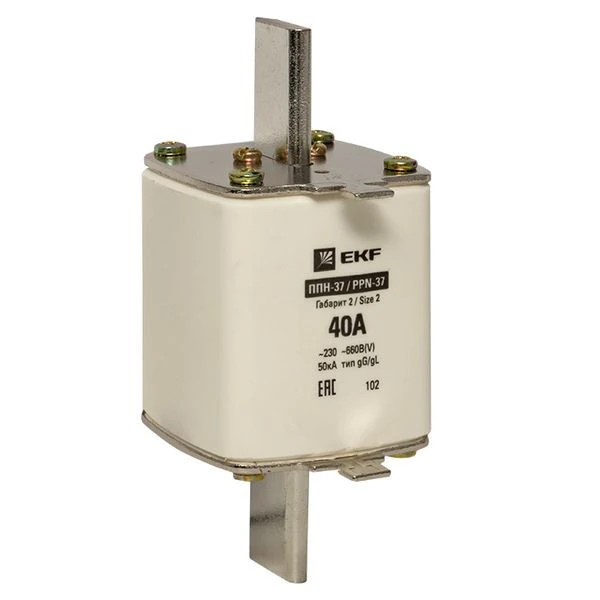 Плавкая вставка ППН-37 400/40А габарит 2 EKF