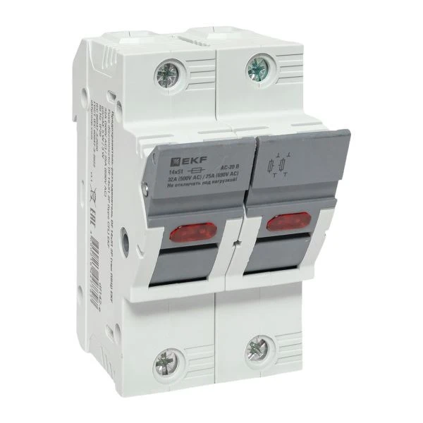 Предохранитель-разъединитель DF 14x51 2Р (тип ПВЦ) EKF