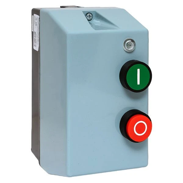 Пускатель магнитный ПМЛ-1230-9А-400В с тепловым реле 1,6-2,5А в корпусе IP65, с кнопками Пуск/Стоп, с индикацией