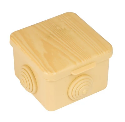 Коробка распределительная КМР-030-036 пылевлагозащитная, 4 мембранных ввода (65x65x50) светлое дерево EKF PROxima