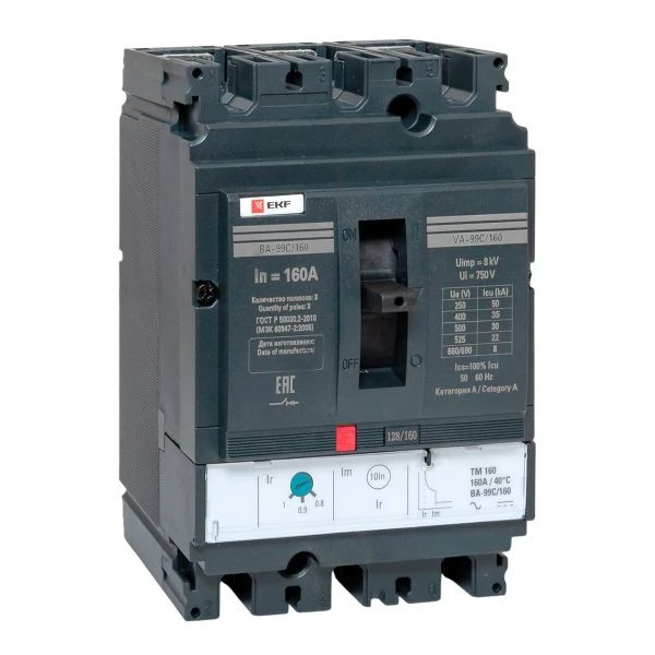Выключатель автоматический ВА-99C 160/160А 3P 35кА EKF