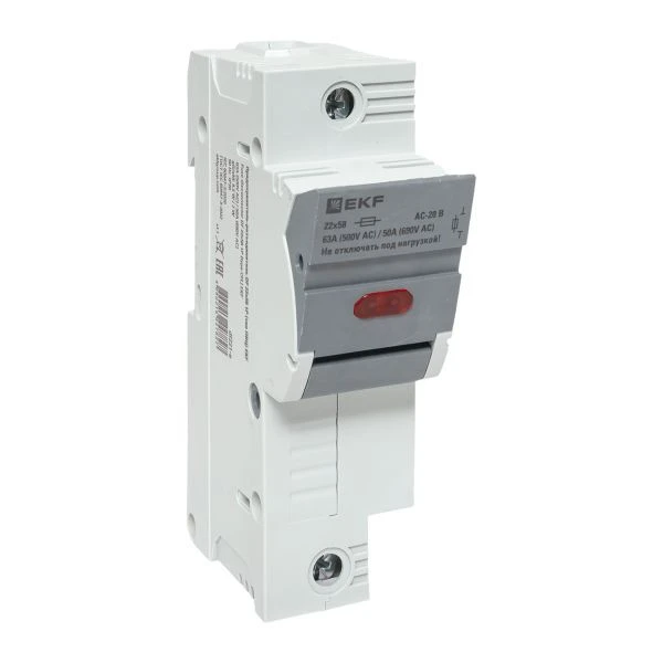 Предохранитель-разъединитель DF 22x58 1Р (тип ПВЦ) EKF