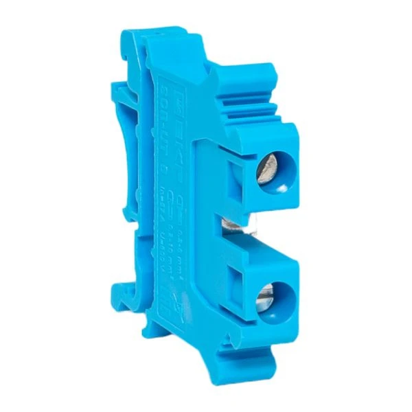 Клемма проходная винтовая UT 6 мм2 синяя EKF