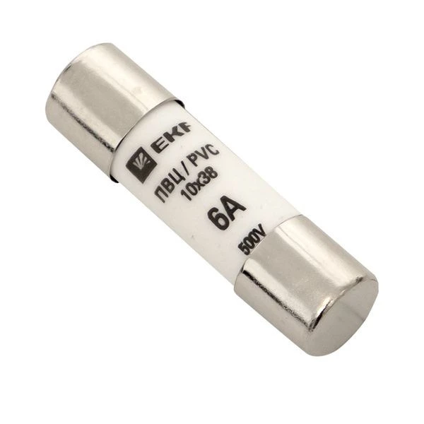 Плавкая вставка цилиндрическая ПВЦ (10x38) 6А EKF