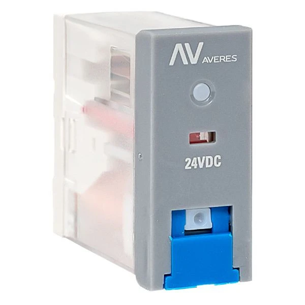 Реле промежуточное с кнопкой и мех, Индикацией RPAt 25/1 12A 24В DC EKF AVERES