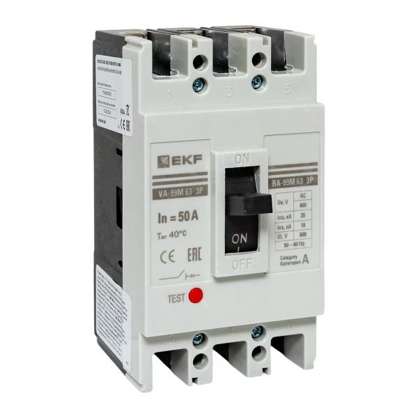 Выключатель автоматический ВА-99М 63/50А 3P 25кА EKF