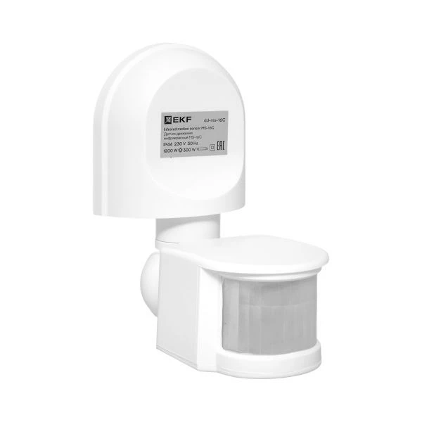ИК датчик движения наст, 1200Вт 180гр, до 12м IP44 MS-16C EKF PROxima