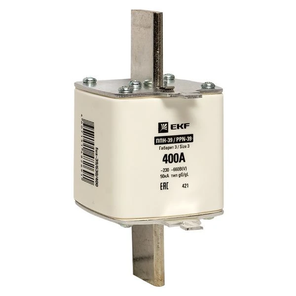 Плавкая вставка ППН-39 630/400А габарит 3 EKF